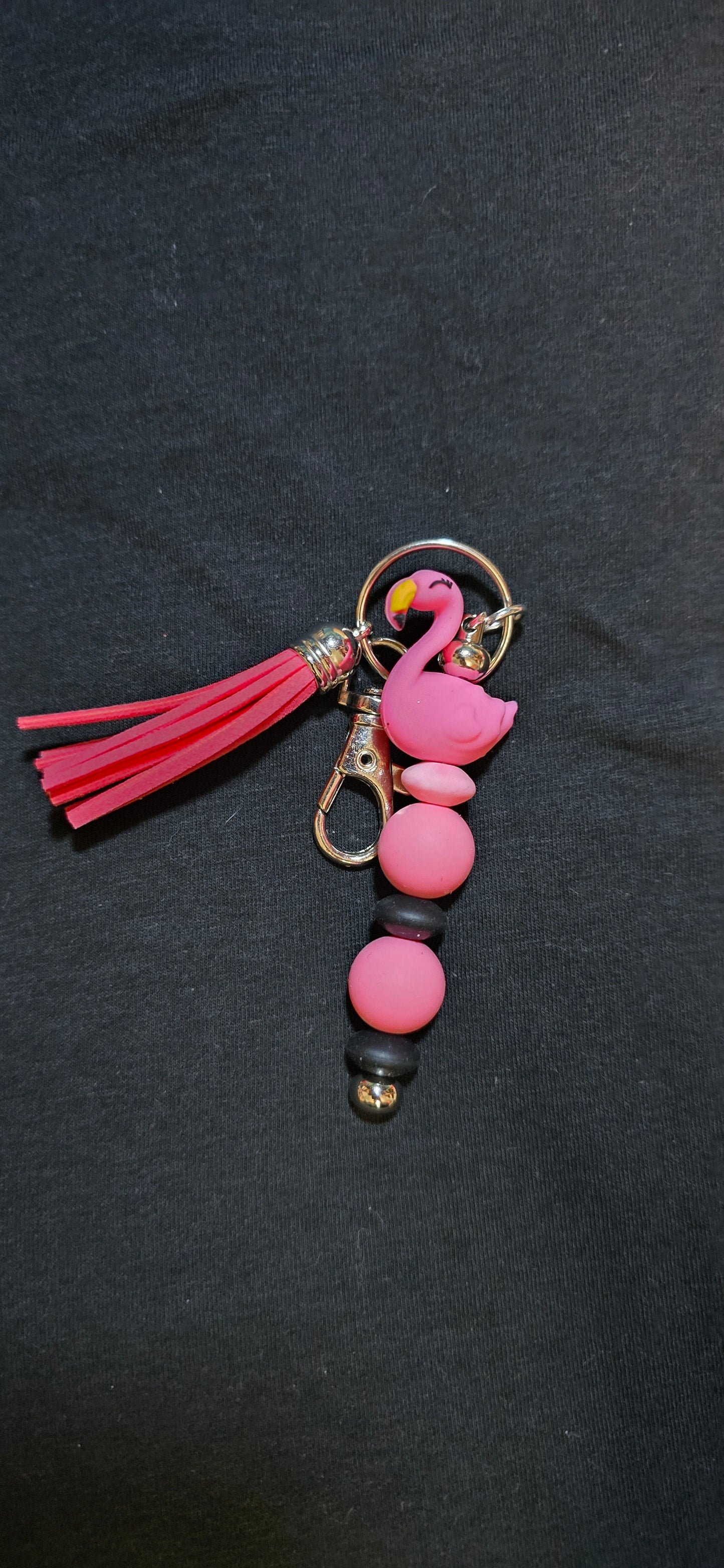 Flamingo keychain