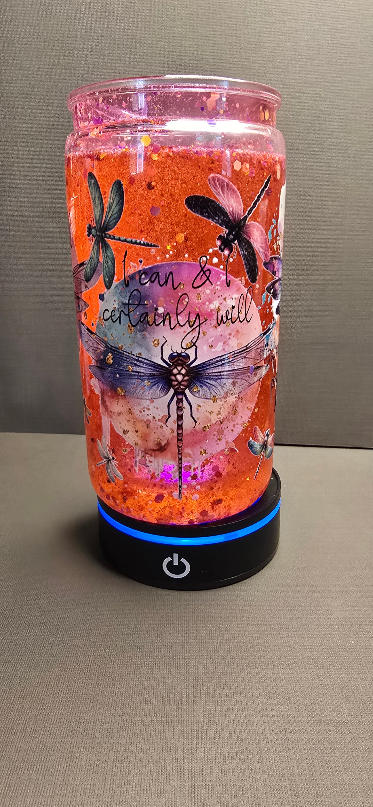 Dragonfly snow globe cup