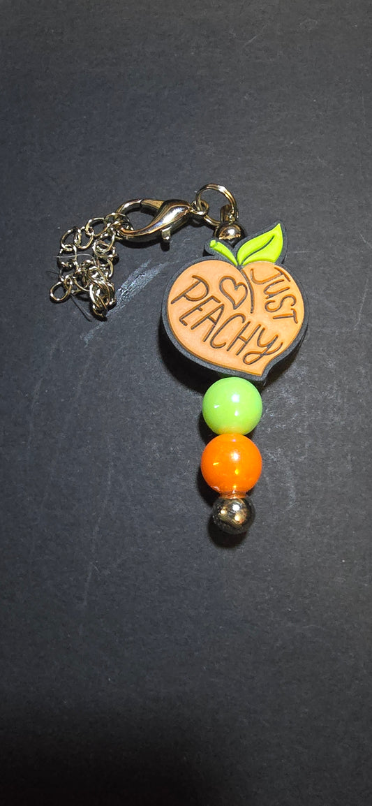 Peach cup/bag charm