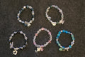 #5 handcrafted beaded bracelets