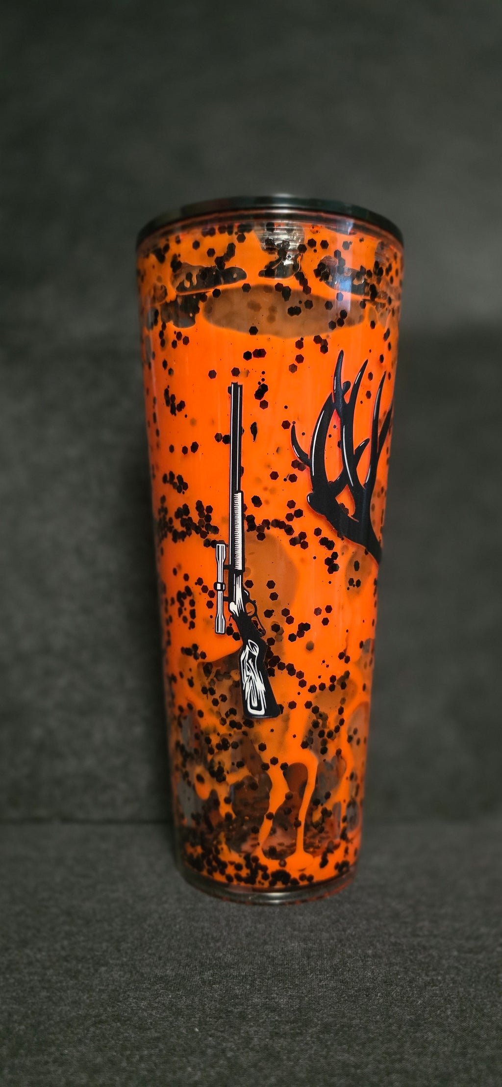 Hunter acrylic 24oz bright orange lava tumbler