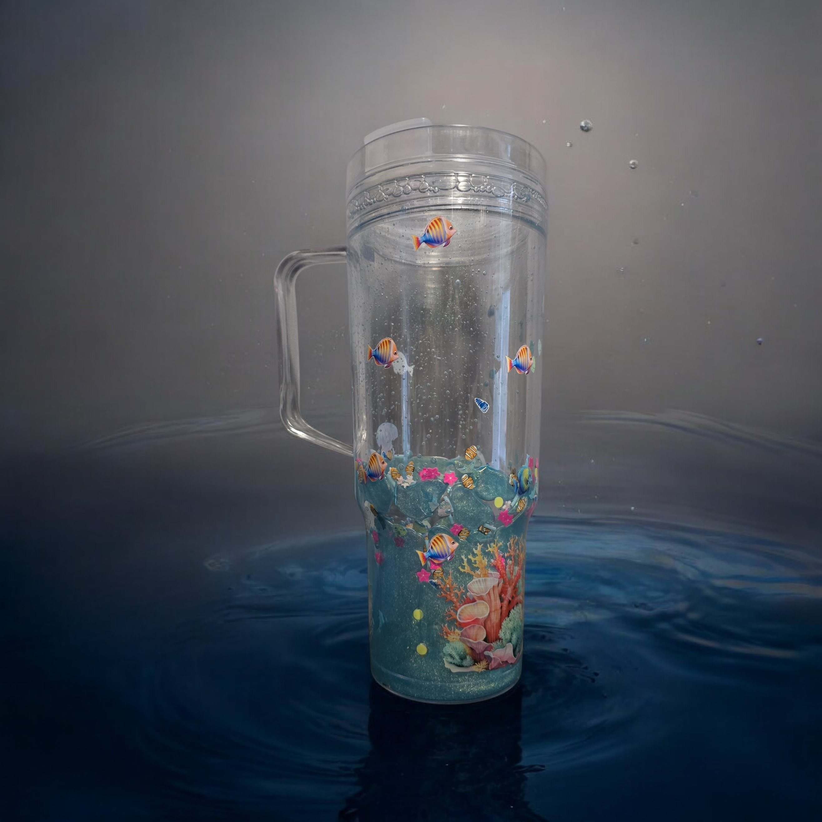 Under the Sea-40oz acrylic w/handle