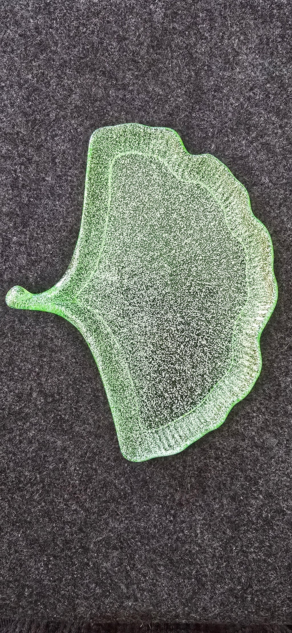 Green w/silver glitter