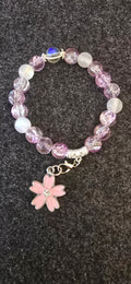 Pink and more Pink w/flower charm