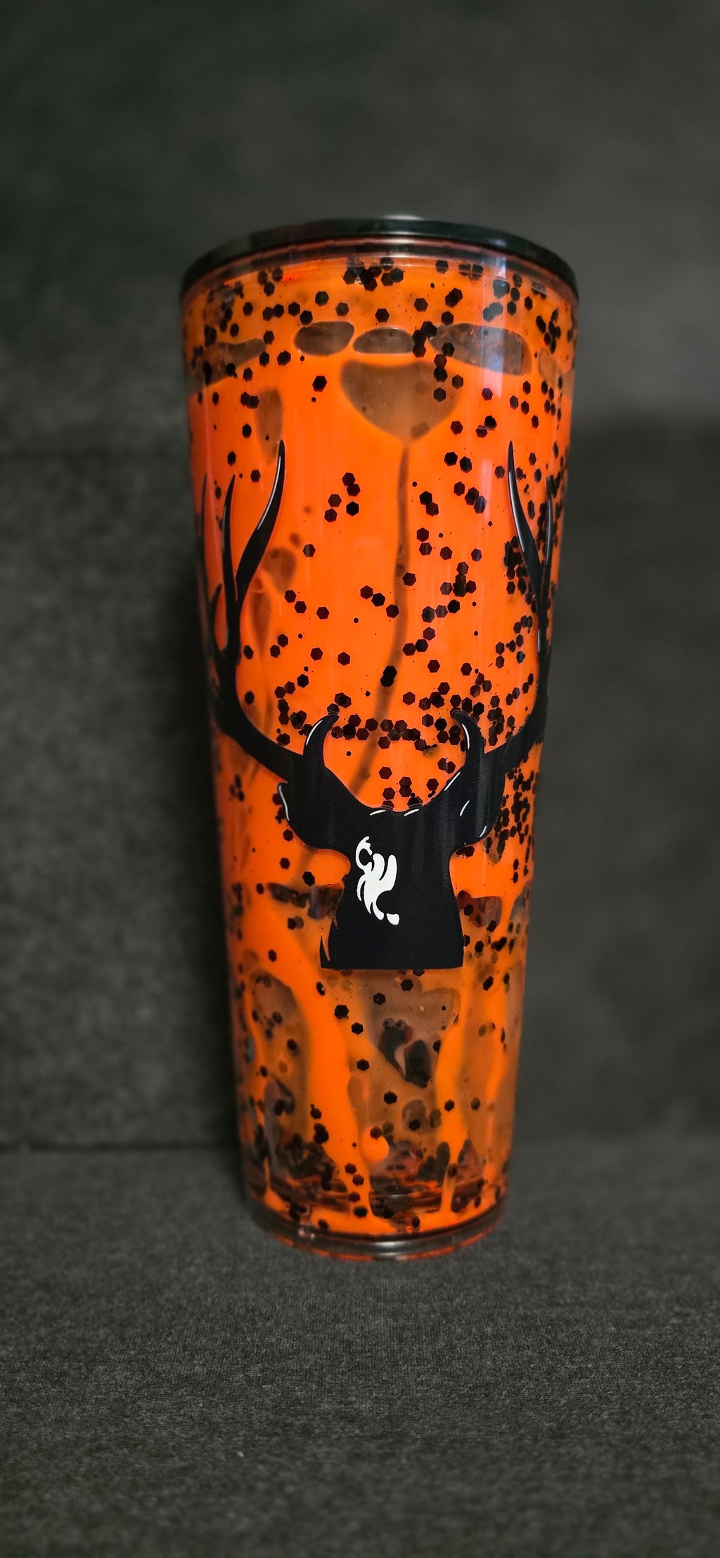 Hunter acrylic 24oz bright orange lava tumbler