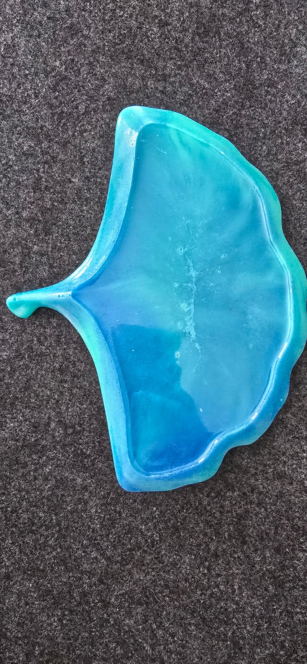 Aqua mixed with Blue Ginkgo Leaf