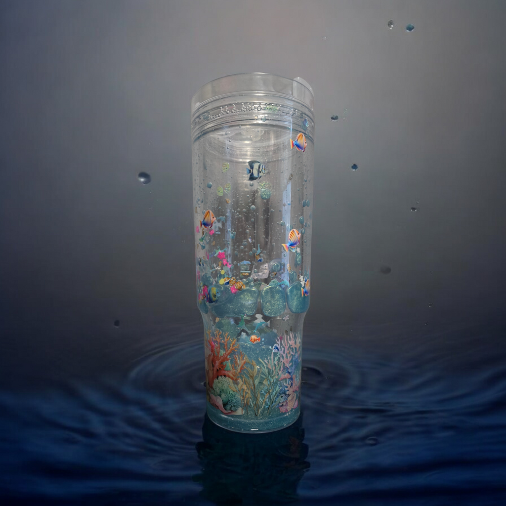 Under the Sea-40oz acrylic w/handle