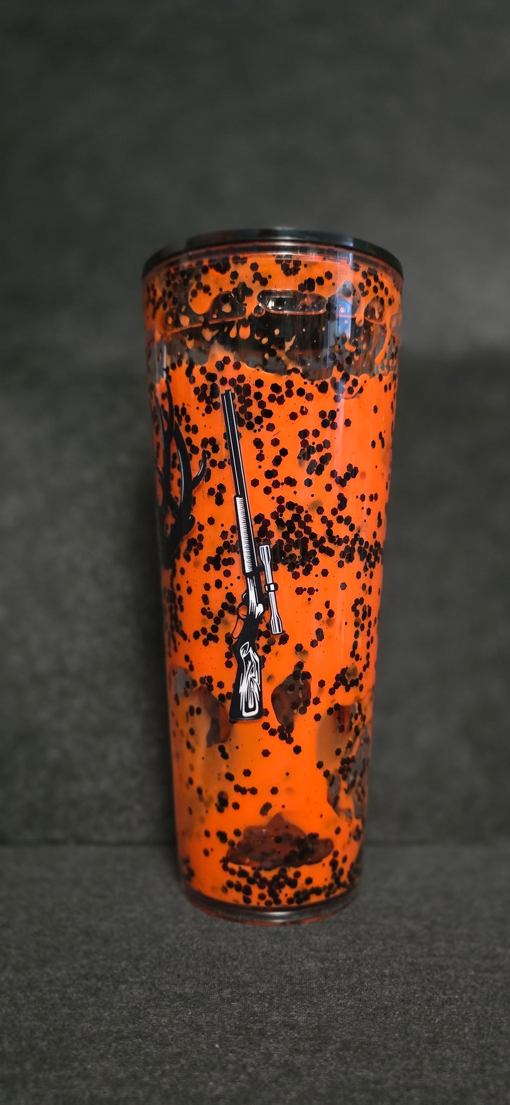 Hunter acrylic 24oz bright orange lava tumbler