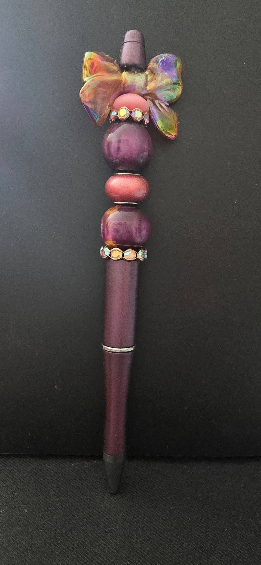Burgundy Bow Pen