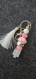 Mushroom House Keychain