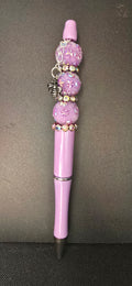 Light Purple Pen with Bee charm