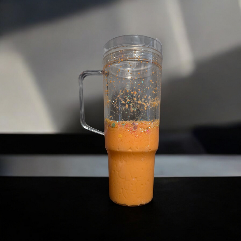 Smiley Faces-40oz w/handle(acrylic) can add decal