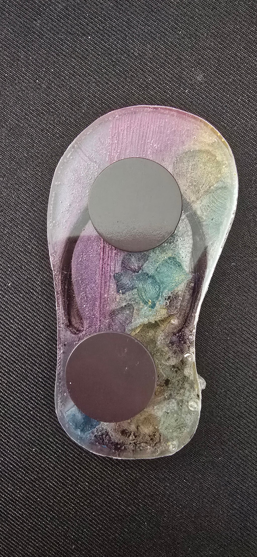 Purple and Gold Flip-Flop Magent