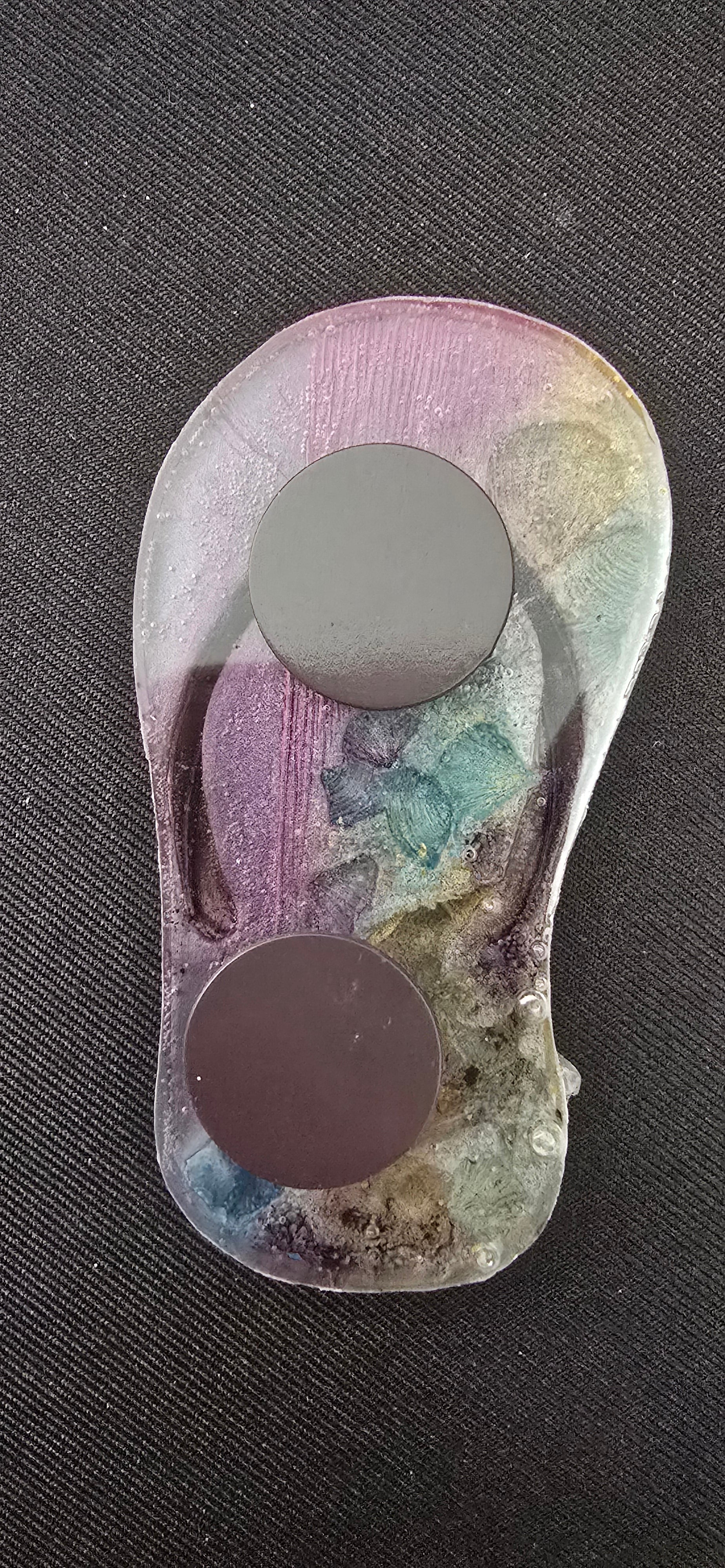 Purple and Gold Flip-Flop Magent