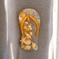 Sparkly Orange Flip-Flop Magent