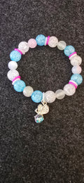 Blue&White w/little bug charm