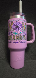 Mom/Grandma 40oz light purple stainless steel 💜