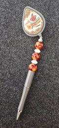 Books&Coffee Retractable Pen w/clip