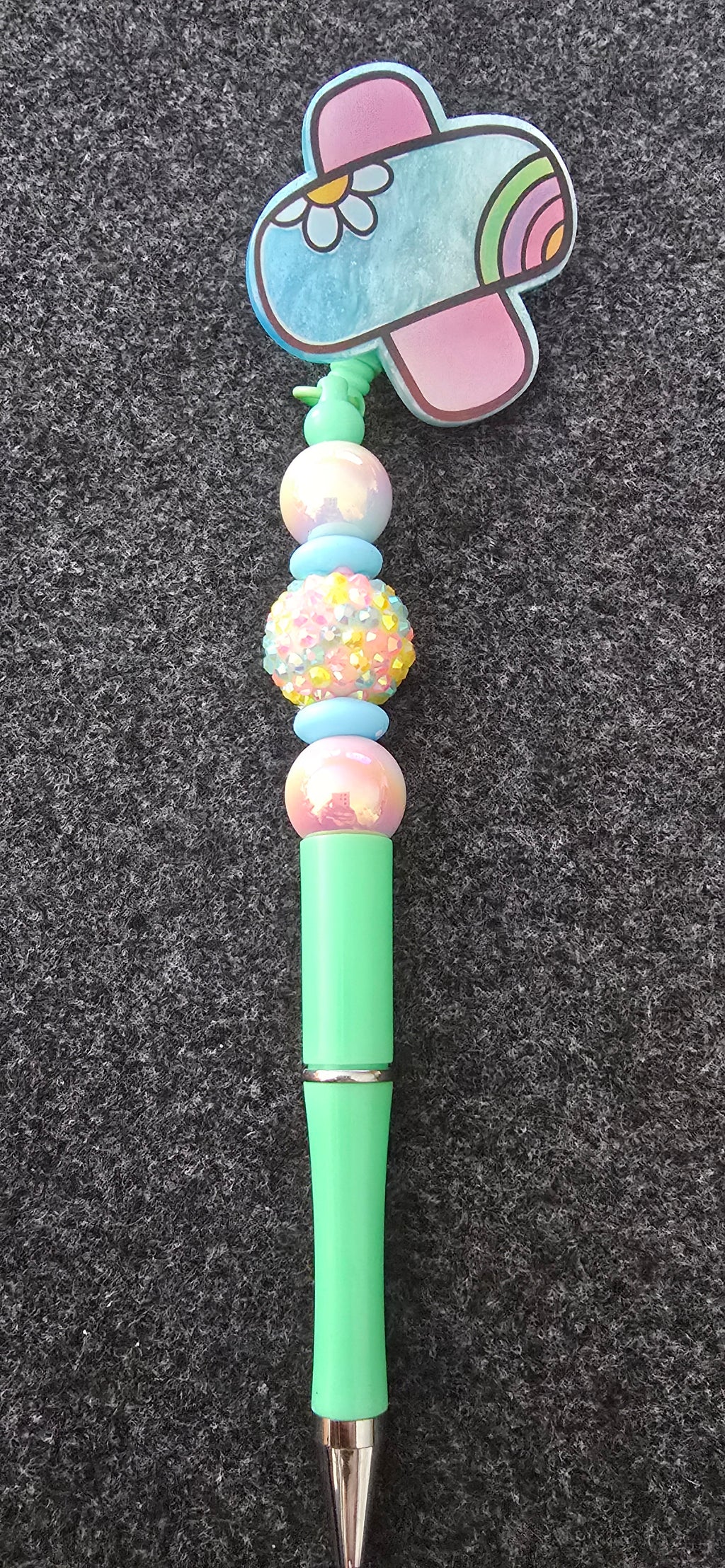 Colorful Retractable Pen w/clip