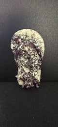 Cream&Burgundy Flip-Flop Magent