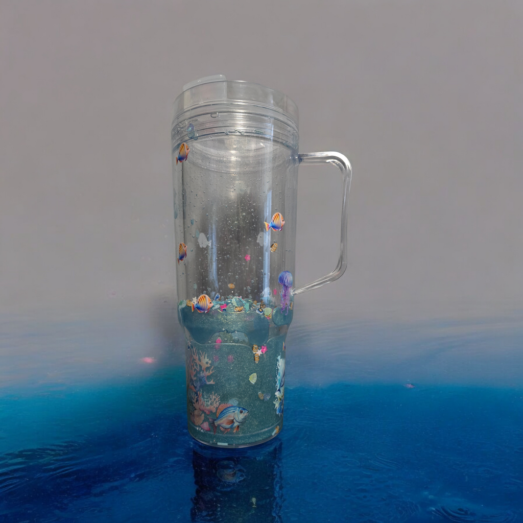 Under the Sea-40oz acrylic w/handle